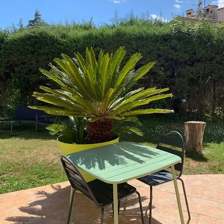 Studio Independant Neuf Avec Piscine Et Jardin Roquefort-les-Pins Extérieur photo